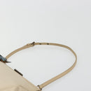 Miu Miu Accessory Pouch Satin Champagne Gold Auth 190668A-8