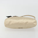 Miu Miu Accessory Pouch Satin Champagne Gold Auth 190668A-9