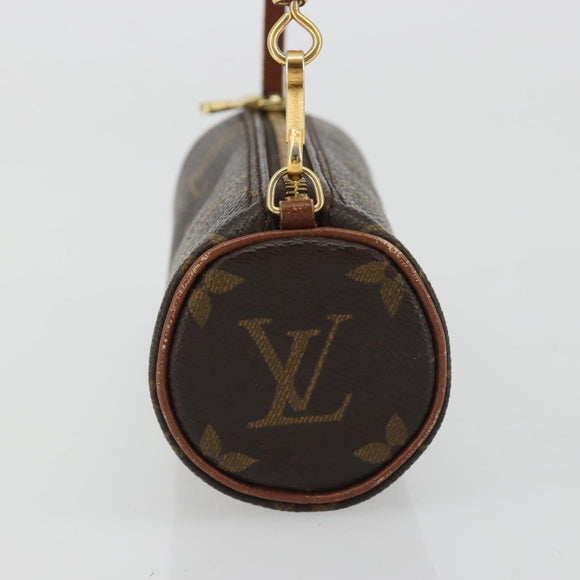 LOUIS VUITTON Monogram Papillon Pouch LV Auth 190671