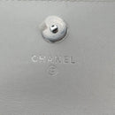 CHANEL Matelasse Chain Shoulder Bag Lamb Skin Silver CC Auth 190674SAM-10