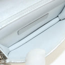 CHANEL Matelasse Chain Shoulder Bag Lamb Skin Silver CC Auth 190674SAM-11