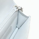 CHANEL Matelasse Chain Shoulder Bag Lamb Skin Silver CC Auth 190674SAM-22