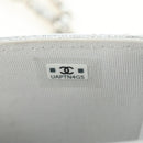 CHANEL Matelasse Chain Shoulder Bag Lamb Skin Silver CC Auth 190674SAM-12