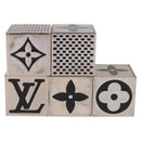 LOUIS VUITTON LV Cube Game metal Silver M99454 LV Auth 190676-4