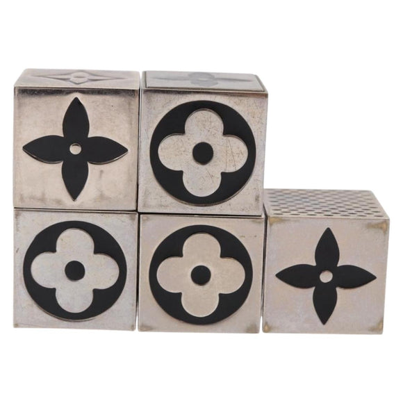 LOUIS VUITTON LV Cube Game metal Silver M99454 LV Auth 190676
