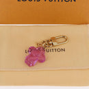 LOUIS VUITTON Bag Charm Vivienne Gummy Mini metal Rose M03652 LV Auth 190677M-11