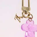LOUIS VUITTON Bag Charm Vivienne Gummy Mini metal Rose M03652 LV Auth 190677M-4