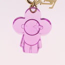LOUIS VUITTON Bag Charm Vivienne Gummy Mini metal Rose M03652 LV Auth 190677M-7