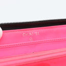 CHANEL Matelasse Cambon Line Long Wallet Leather Black Silver CC Auth 190679-17