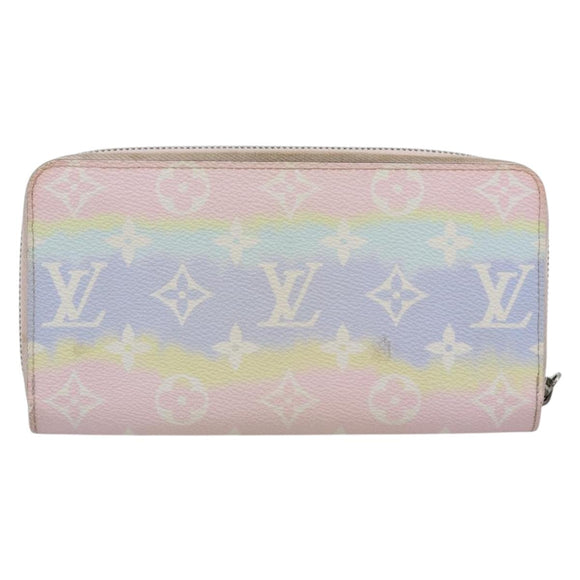 LOUIS VUITTON Monogram Escal Zippy Wallet Long Wallet Pink M69110 LV Auth 190680