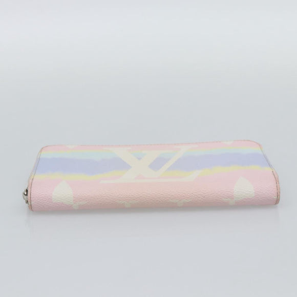 LOUIS VUITTON Monogram Escal Zippy Wallet Long Wallet Pink M69110 LV Auth 190680