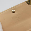 LOUIS VUITTON Multicolor Porte Monnaie Pla Coin Purse White M92657 Auth 190685-9