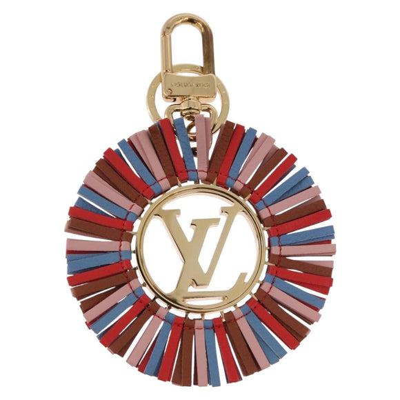 LOUIS VUITTON Porte Cles Fringe Key Holder metal Gold M68463 LV Auth 190687M
