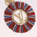 LOUIS VUITTON Porte Cles Fringe Key Holder metal Gold M68463 LV Auth 190687M-3