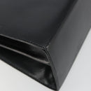 Salvatore Ferragamo Gancini Hand Bag Leather 2way Black Gold Auth 190688-19