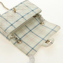 CHANEL Matelasse 20 Chain Shoulder Bag Leather White Gold CC Auth 190689SAM-18