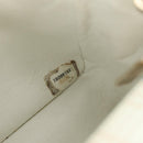 CHANEL Matelasse 20 Chain Shoulder Bag Leather White Gold CC Auth 190689SAM-11