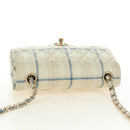 CHANEL Matelasse 20 Chain Shoulder Bag Leather White Gold CC Auth 190689SAM-6