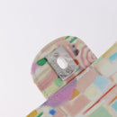 CHANEL Matelasse 25 Chain Bag Lamb Skin Multicolor Silver CC Auth 190690SM-18