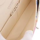 CHANEL Matelasse 25 Chain Bag Lamb Skin Multicolor Silver CC Auth 190690SM-21