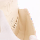 CHANEL Matelasse 25 Chain Bag Lamb Skin Multicolor Silver CC Auth 190690SM-22