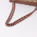 CHANEL Matelasse 25 Chain Shoulder Bag Raffia Multicolor Silver CC Auth 190691SM-7