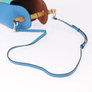 LOEWE KEN PRICE Bamboo Bucket Bag Leather 2way Blue Silver Auth 190693SAM-8