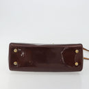 LOUIS VUITTON Monogram Vernis Blair MM Bag 2way Rouge Favist M91690 Auth 190705-5
