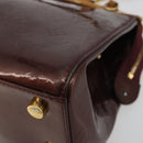 LOUIS VUITTON Monogram Vernis Blair MM Bag 2way Rouge Favist M91690 Auth 190705-9