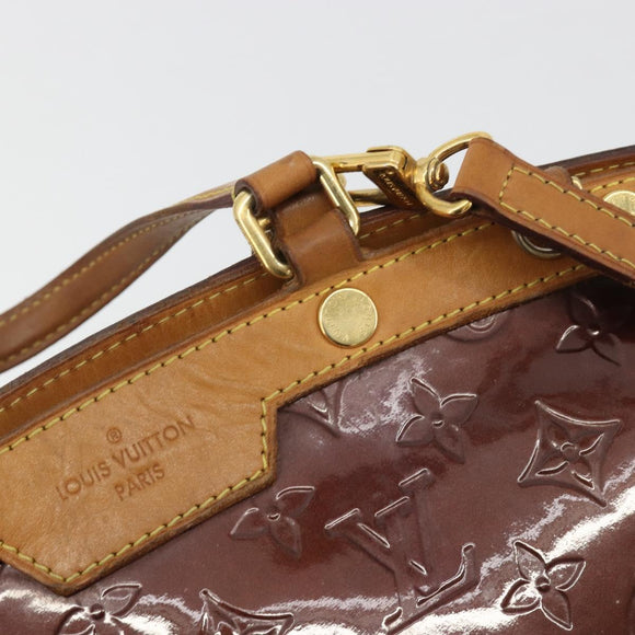 LOUIS VUITTON Monogram Vernis Blair MM Bag 2way Rouge Favist M91690 Auth 190705