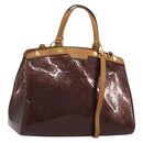 LOUIS VUITTON Monogram Vernis Blair MM Bag 2way Rouge Favist M91690 Auth 190705-1