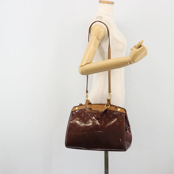 LOUIS VUITTON Monogram Vernis Blair MM Bag 2way Rouge Favist M91690 Auth 190705