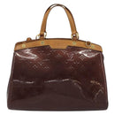 LOUIS VUITTON Monogram Vernis Blair MM Bag 2way Rouge Favist M91690 Auth 190705-13