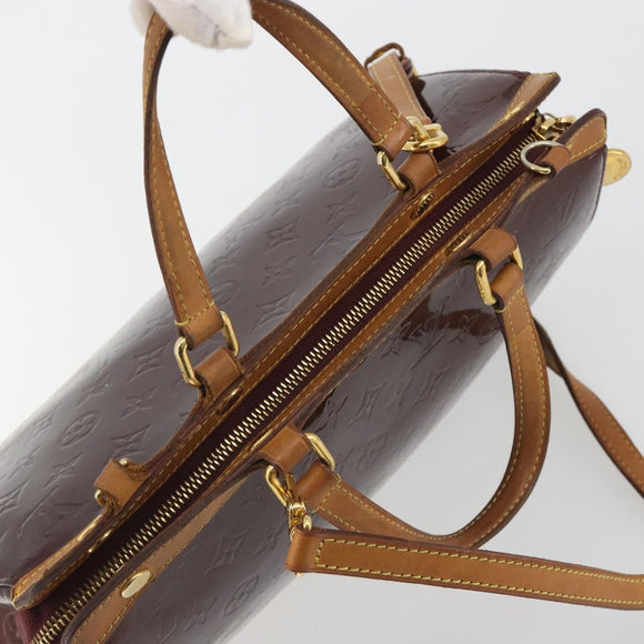LOUIS VUITTON Monogram Vernis Blair MM Bag 2way Rouge Favist M91690 Auth 190705