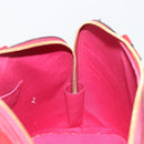 LOUIS VUITTON Monogram Vernis Alma PM Hand Bag Rose Andian M91770 Auth 190707A-21