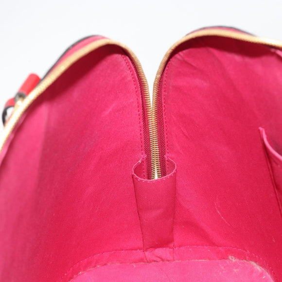 LOUIS VUITTON Monogram Vernis Alma PM Hand Bag Rose Andian M91770 Auth 190707A