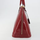 LOUIS VUITTON Monogram Vernis Alma PM Hand Bag Rose Andian M91770 Auth 190707A-4
