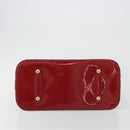 LOUIS VUITTON Monogram Vernis Alma PM Hand Bag Rose Andian M91770 Auth 190707A-5