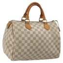 LOUIS VUITTON Damier Azur Speedy 30 Hand Bag N41533 LV Auth 190711A-1
