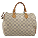 LOUIS VUITTON Damier Azur Speedy 30 Hand Bag N41533 LV Auth 190711A-2