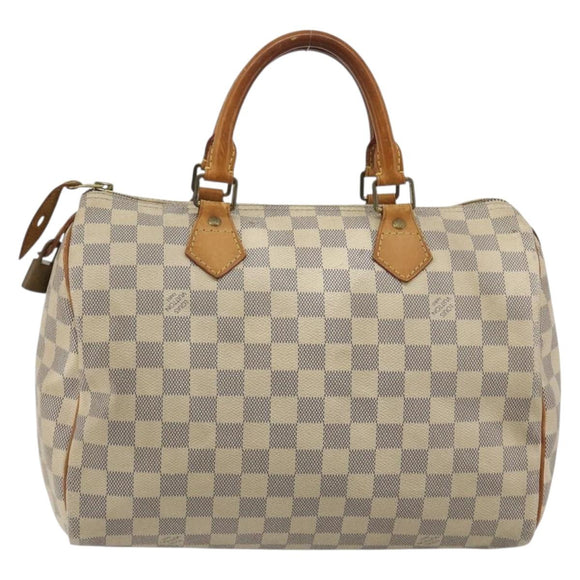 LOUIS VUITTON Damier Azur Speedy 30 Hand Bag N41533 LV Auth 190711A