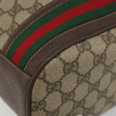 GUCCI GG Supreme Web Sherry Line Bag PVC Beige Gold 001 41 0850 Auth 190712-11