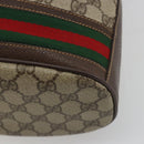 GUCCI GG Supreme Web Sherry Line Bag PVC Beige Gold 001 41 0850 Auth 190712-12