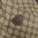 GUCCI GG Supreme Web Sherry Line Bag PVC Beige Gold 001 41 0850 Auth 190712-15