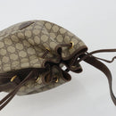 GUCCI GG Supreme Web Sherry Line Bag PVC Beige Gold 001 41 0850 Auth 190712-6