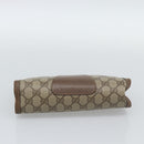 GUCCI GG Supreme Web Sherry Line Bag PVC Beige Gold 156 01 032 Auth 190714-6