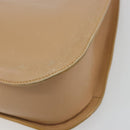 GUCCI Shoulder Bag Leather Beige Silver 001 3767 Auth 190715-15