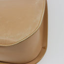 GUCCI Shoulder Bag Leather Beige Silver 001 3767 Auth 190715-17