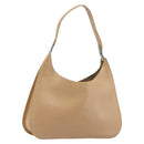GUCCI Shoulder Bag Leather Beige Silver 001 3767 Auth 190715-1