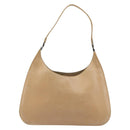 GUCCI Shoulder Bag Leather Beige Silver 001 3767 Auth 190715-2